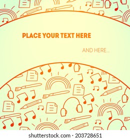 Colorful backdrop at light background