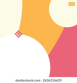 fundo colorido com um círculo amarelo rosa