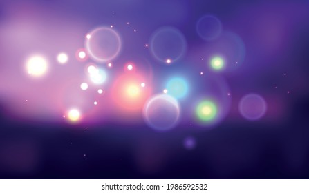 Colorful backdrop. Vector festive background with bokeh. Elegant decoration