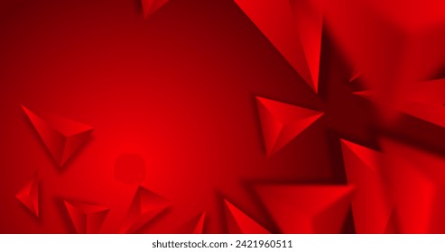 Fondo colorido con diseño vectorial 3d triángulos en eps 10