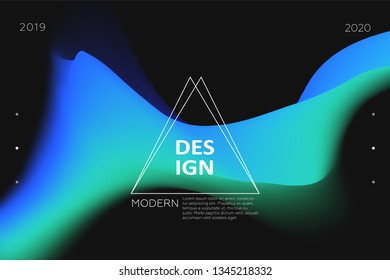 Colorful background. Abstract fluid dynamic shapes. Liquid colors on white background. Modern template for poster or banner