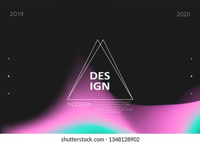 Colorful background. Abstract fluid dynamic shapes. Liquid colors on white background. Modern template for poster or banner