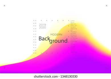 Colorful background. Abstract fluid dynamic shapes. Liquid colors on white background. Modern template for poster or banner.