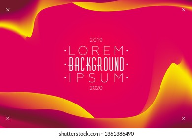 Colorful background. Abstract fluid dynamic shapes. Liquid colors on white background. Modern template for poster or banner