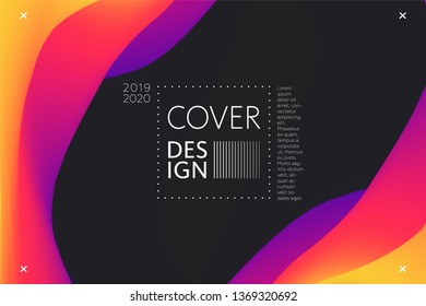 Colorful background. Abstract fluid dynamic shapes. Liquid colors on white background. Modern template for poster or banner