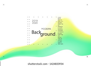 Colorful background. Abstract fluid dynamic shapes. Liquid colors on white background. Modern template for poster or banner