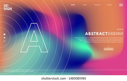 Colorful background. Abstract fluid dynamic shapes. Liquid colors on black background. Modern template for poster or banner. Colorful background. Abstract fluid