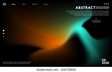 Colorful background. Abstract fluid dynamic shapes. Liquid colors on black background. Modern template for poster or banner. Colorful background. Abstract fluid