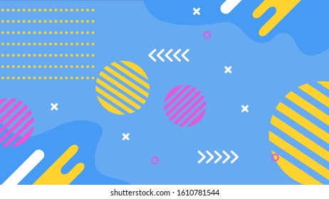Colorful background with abstract geometric figures. Use for modern design, cover, template, decorated, brochure, flyer.