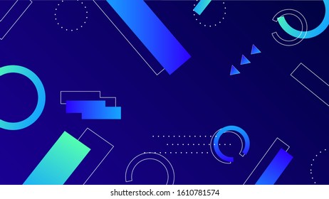 Colorful background with abstract geometric figures. Use for modern design, cover, template, decorated, brochure, flyer.
