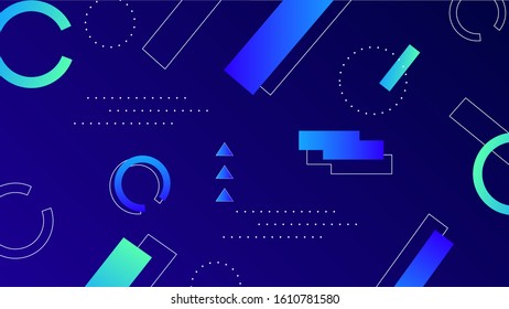 Colorful background with abstract geometric figures. Use for modern design, cover, template, decorated, brochure, flyer.