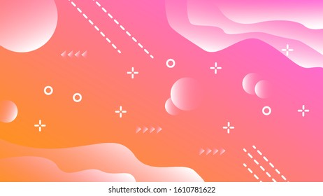 Colorful background with abstract geometric figures. Use for modern design, cover, template, decorated, brochure, flyer.