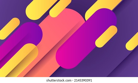 Colorful background with abstract gradient geometric shapes texture decoration. Vector illustration for presentation design, annual report, tech banner, web header