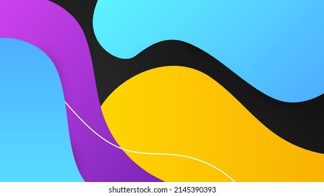 Fondo colorido con decoración de textura de formas geométricas de gradiente abstracto. Ilustración vectorial para el diseño de presentaciones, informe anual, banner tecnológico, encabezado web