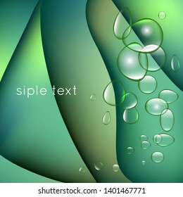 Colorful Background. Abstract gradient with the water drops. 