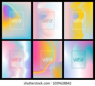 Colorful background. Abstract. Shape. Blend. Multicolored. Templates for business cards. Set.