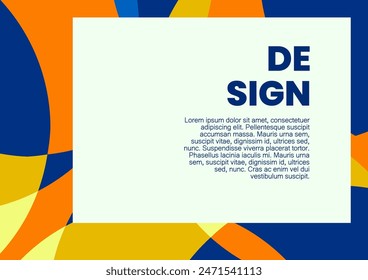 Colorful background with abstract shapes