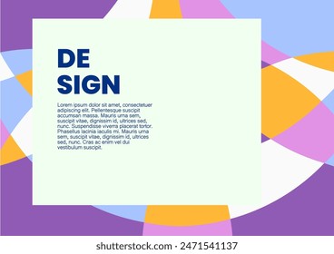 Colorful background with abstract shapes