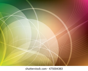 Colorful background with abstract shapes in vector illustration.