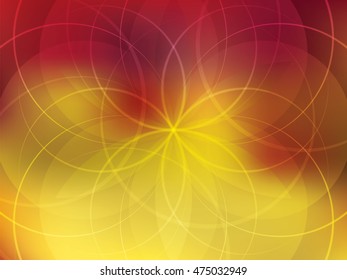 Colorful background with abstract shapes in vector illustration.