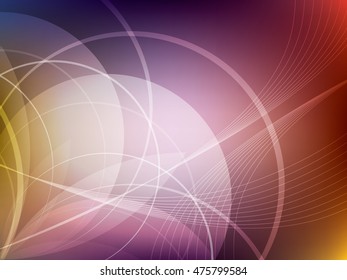 Colorful background with abstract shapes in vector illustration.