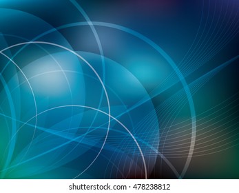 Colorful background with abstract shapes in vector illustration.