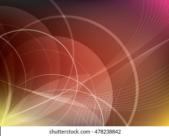 Colorful background with abstract shapes in vector illustration.