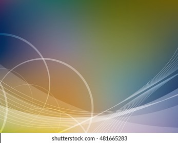 Colorful background with abstract shapes in vector illustration.