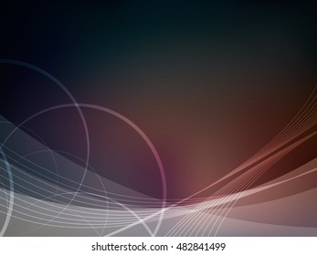 Colorful background with abstract shapes in vector illustration.