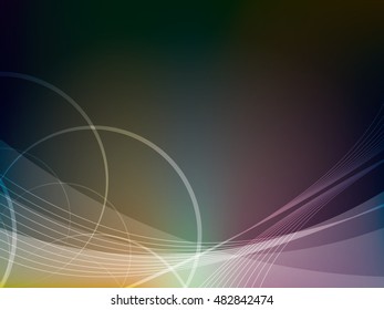 Colorful background with abstract shapes in vector illustration.