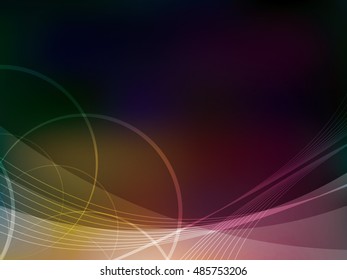 Colorful background with abstract shapes in vector illustration.
