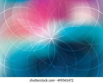 Colorful background with abstract shapes in vector illustration.