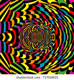 Colorful background of abstract spiral