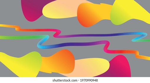 colorful background with the addition of straight lines and colorful circles