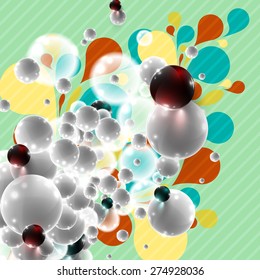 Colorful background for advertising, vector