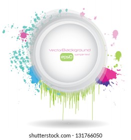 colorful background, artistic banner with place for text