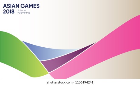 Colorful Background For Asian Games 2018