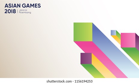 Colorful Background For Asian Games 2018