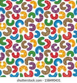 colorful background with bagels