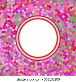colorful background with banner