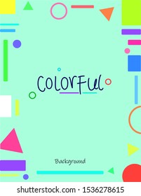 colorful background for banner or cover book