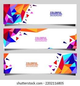 Colorful background, banner design, vector eps 10