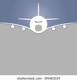Colorful Background Big  airplane
