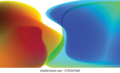 Colorful background blending overlapping posters, book covers, brochure templates. vector