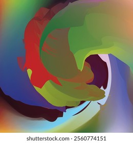 Colorful background blending overlapping posters, book covers, brochure templates