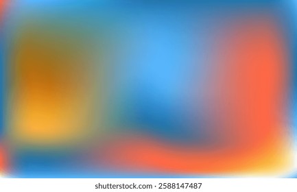 A colorful background with a blue and orange gradient. The background is a mix of blue and orange, creating a vibrant and energetic atmosphere