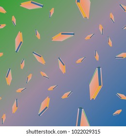 Colorful background with book pattern. Background wallpaper. Vintage cute seamless backdrop with books