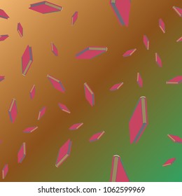 Colorful background with book pattern. Background wallpaper. Vintage cute seamless backdrop with books