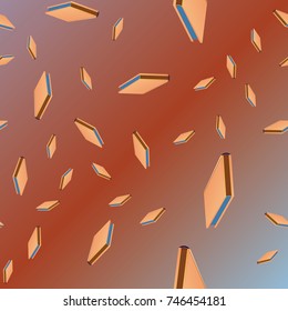 Colorful background with book pattern. Background wallpaper. Vintage cute seamless backdrop with books