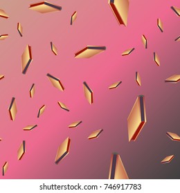 Colorful background with book pattern. Background wallpaper. Vintage cute seamless backdrop with books
